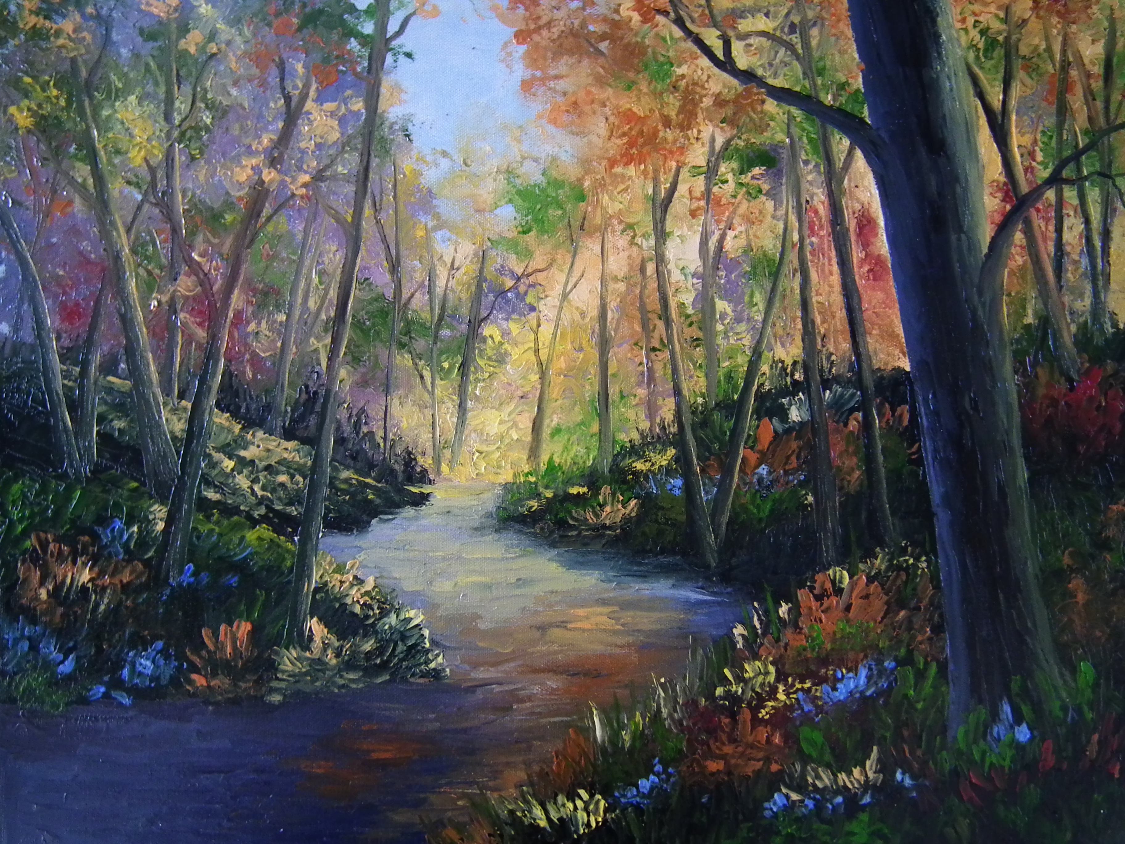 Autumn Woodland Oil Painting Class